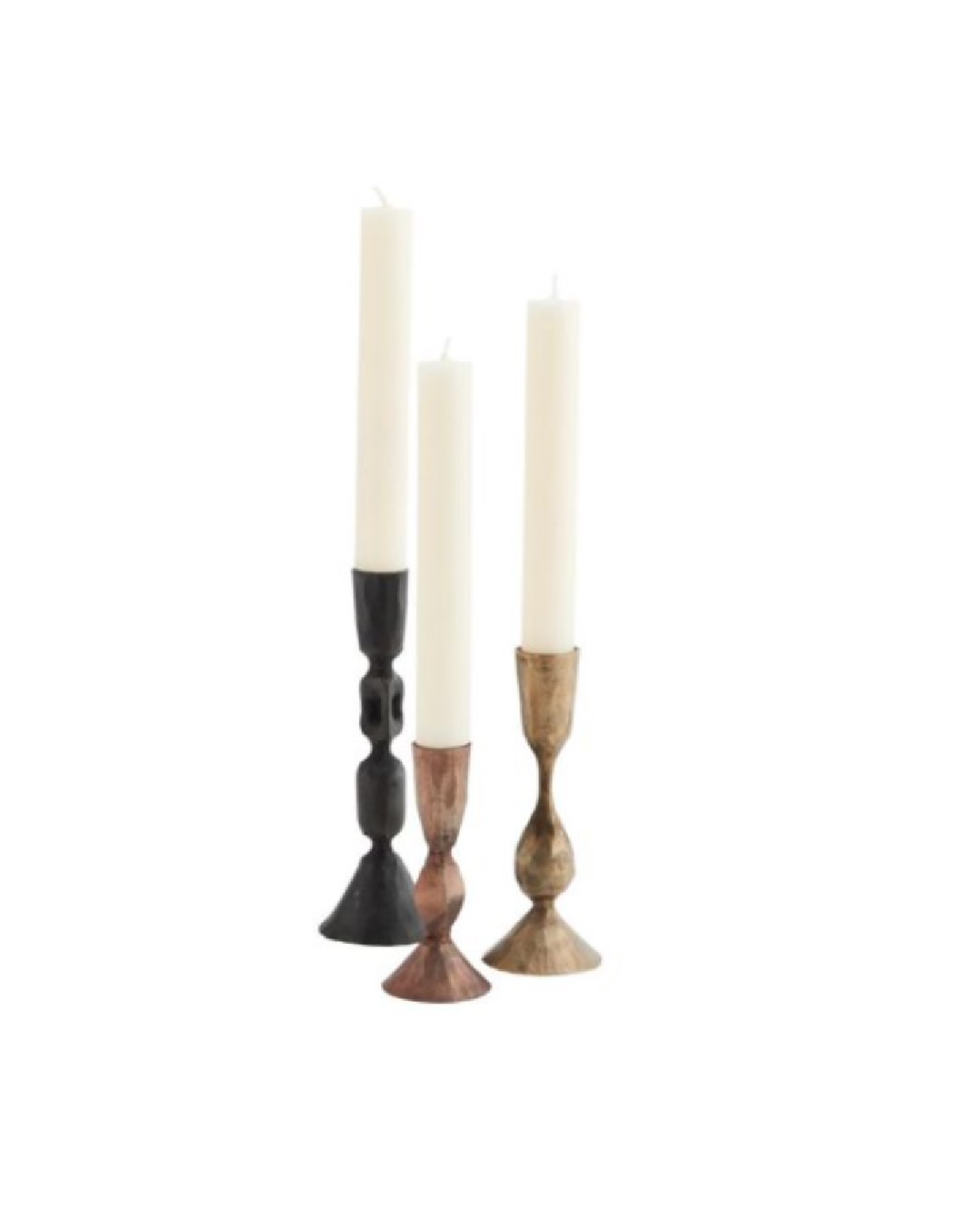 Hand Forged Candle Holder Bronze