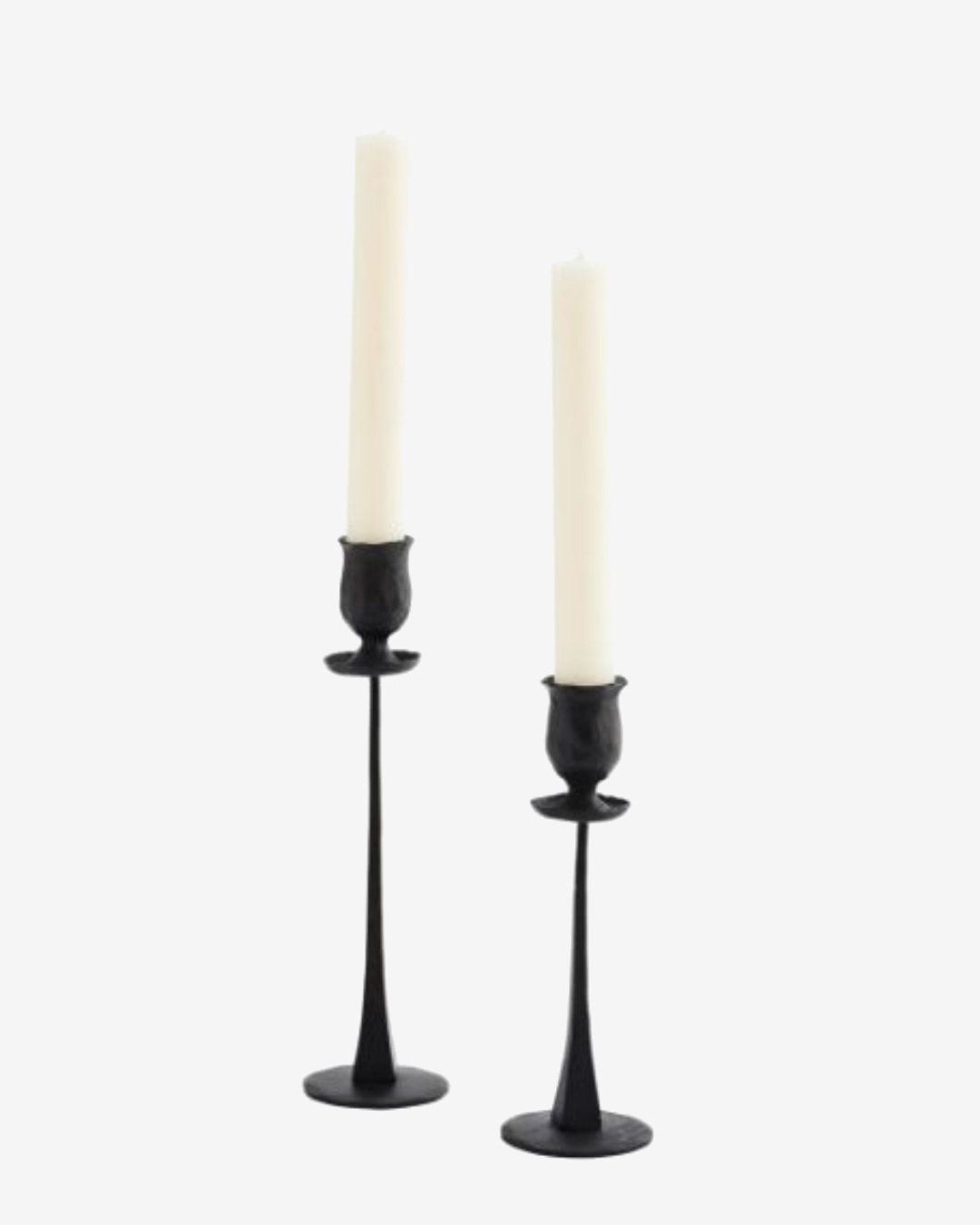 Two Black candle holders