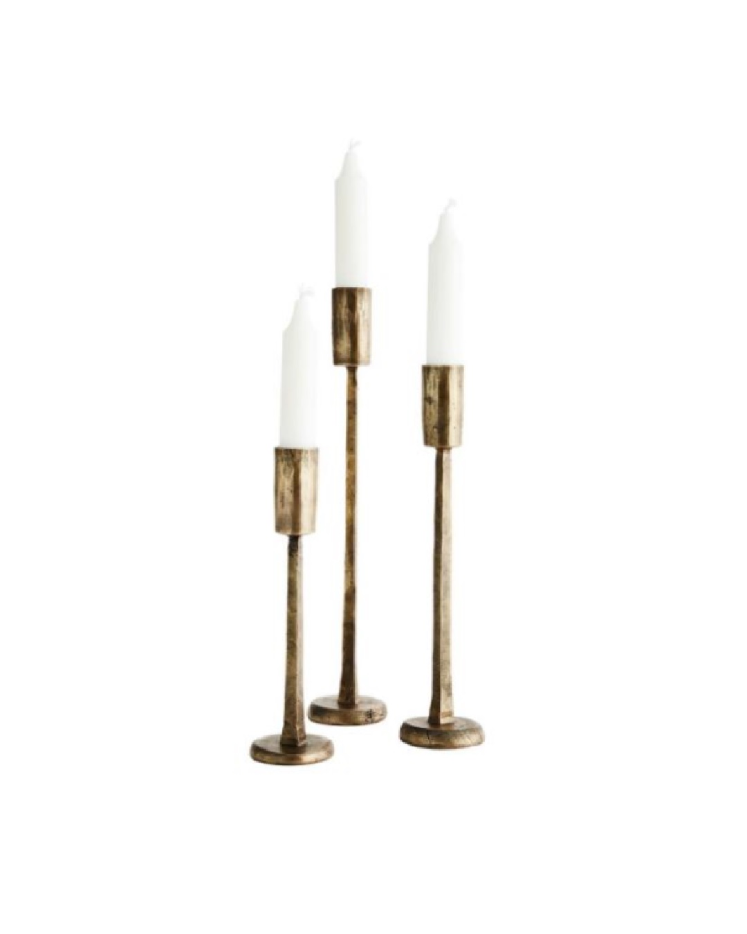 Brass Hand Forged Candle Holder Medium
