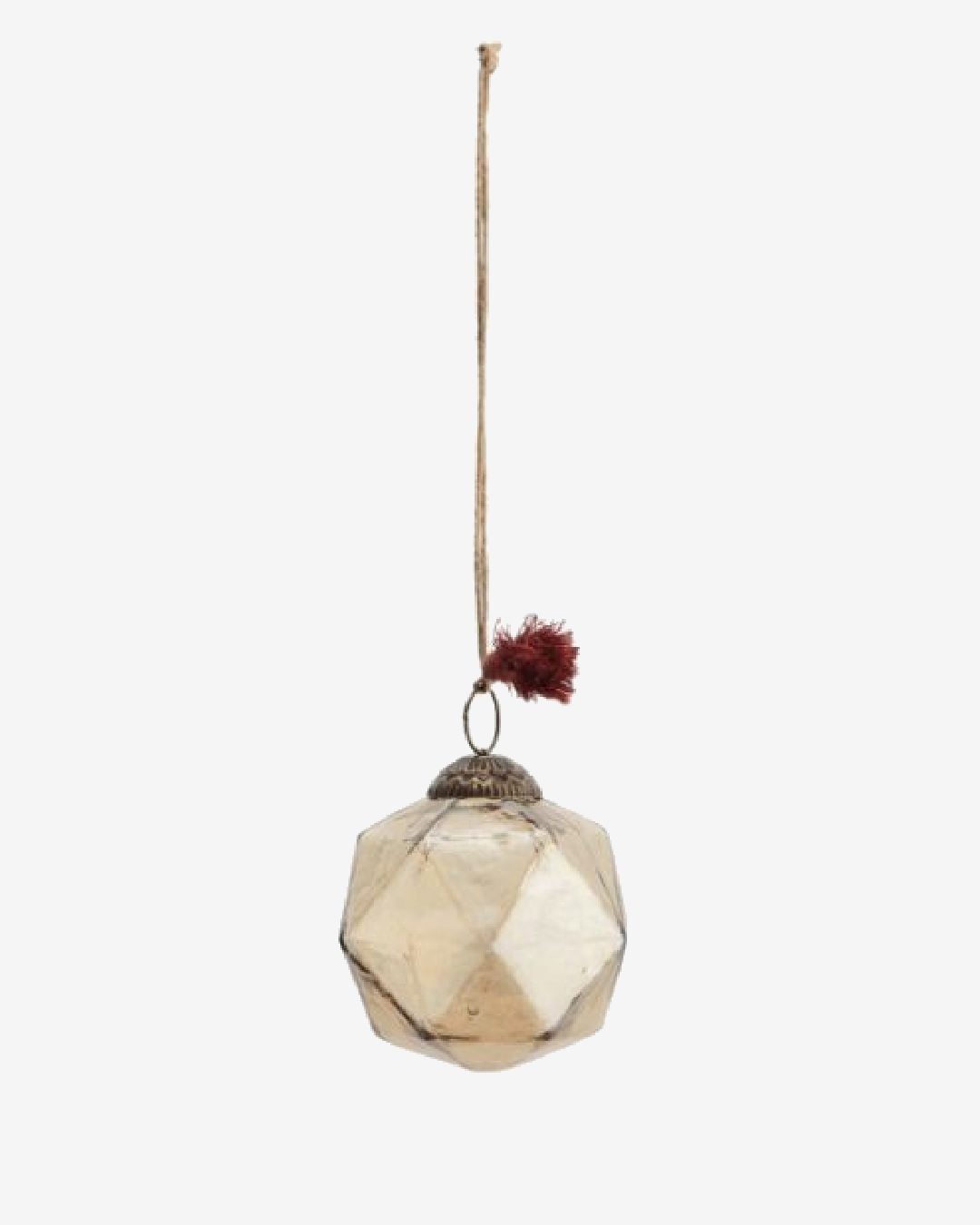 Brown lustre hanging ornament