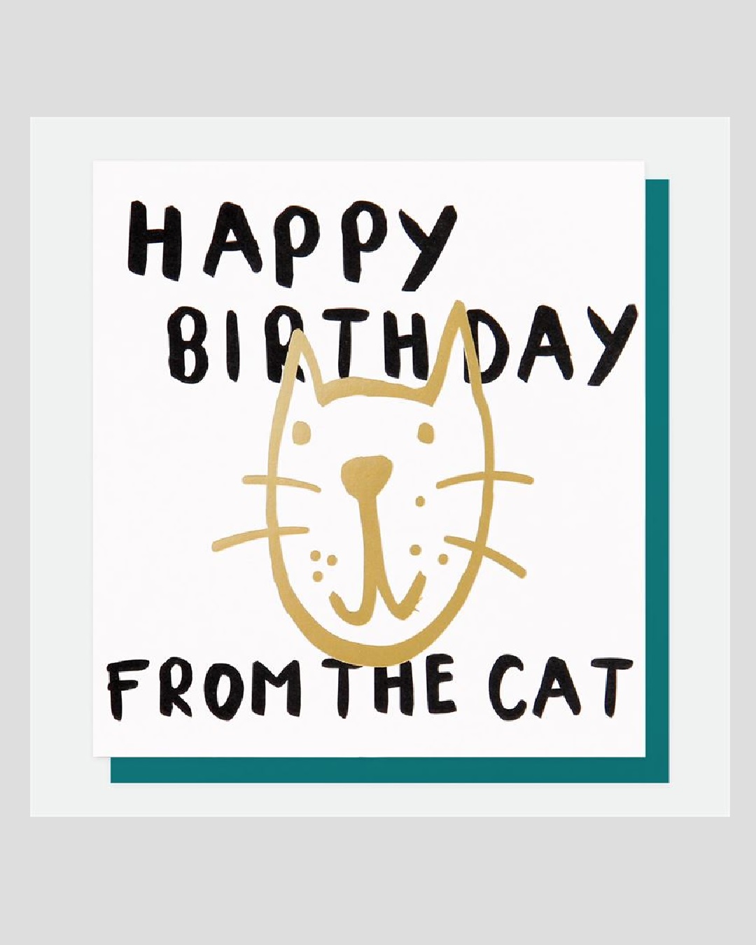 Happy birthday from cat card