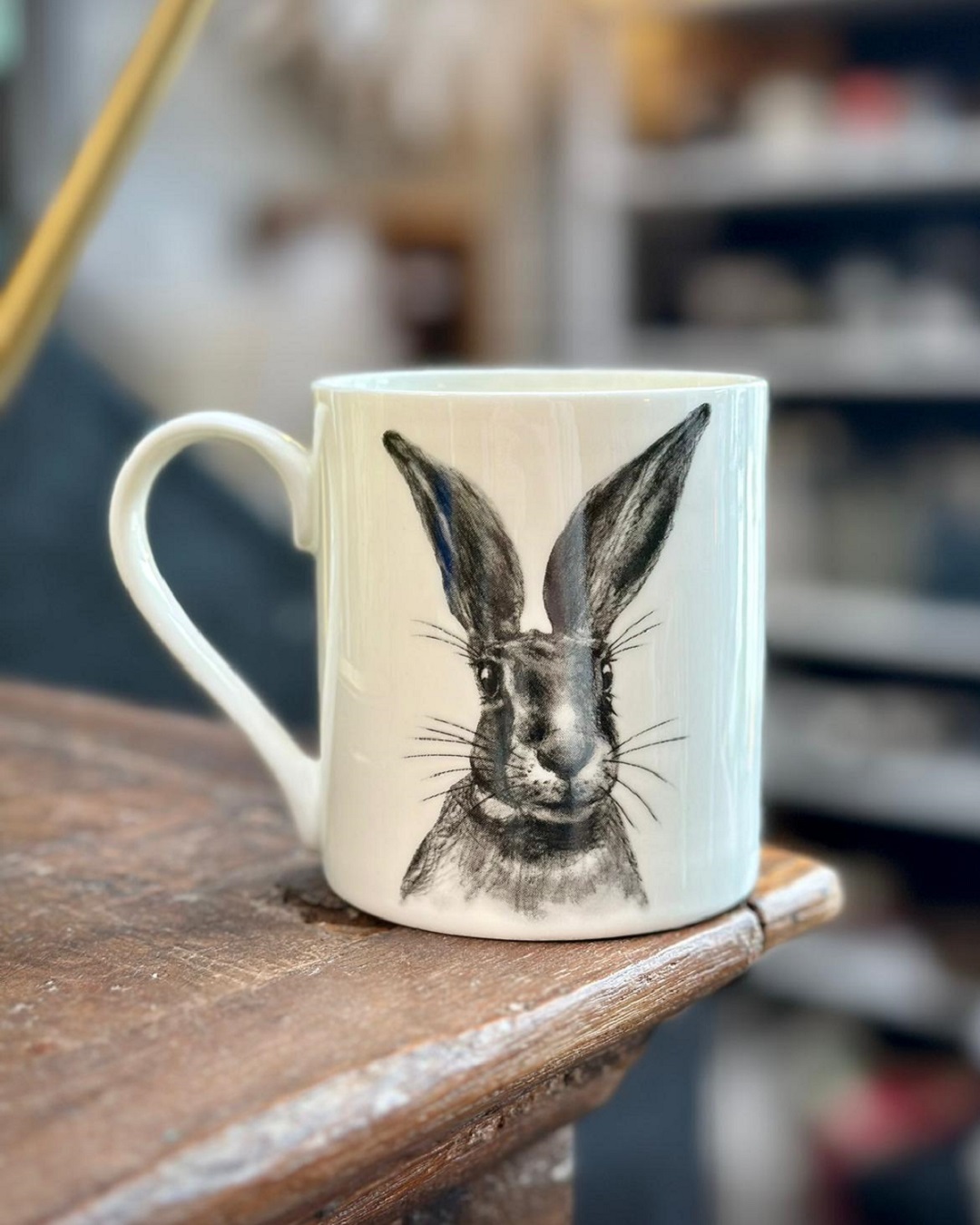 Mug with hare on it