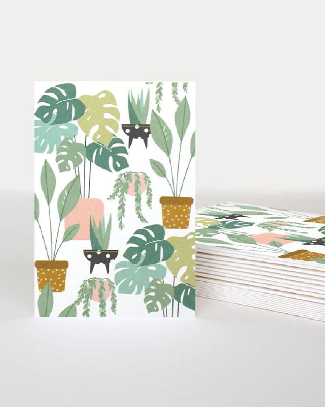 Card with plants and plant pots on it