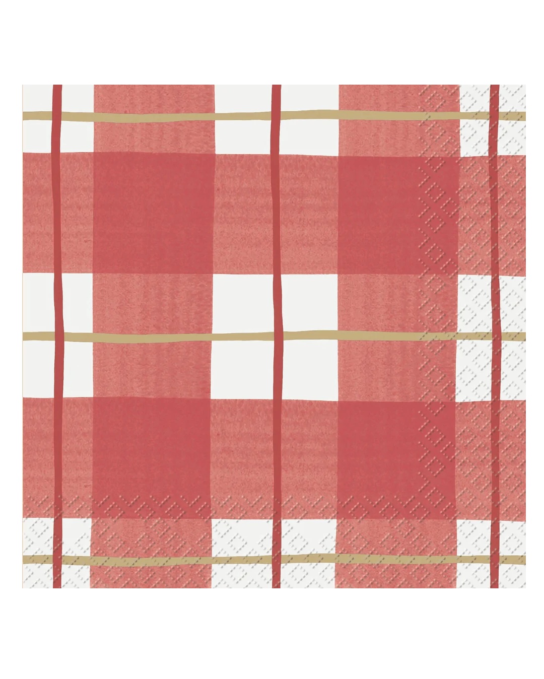 Itami red and white napkins 33cm