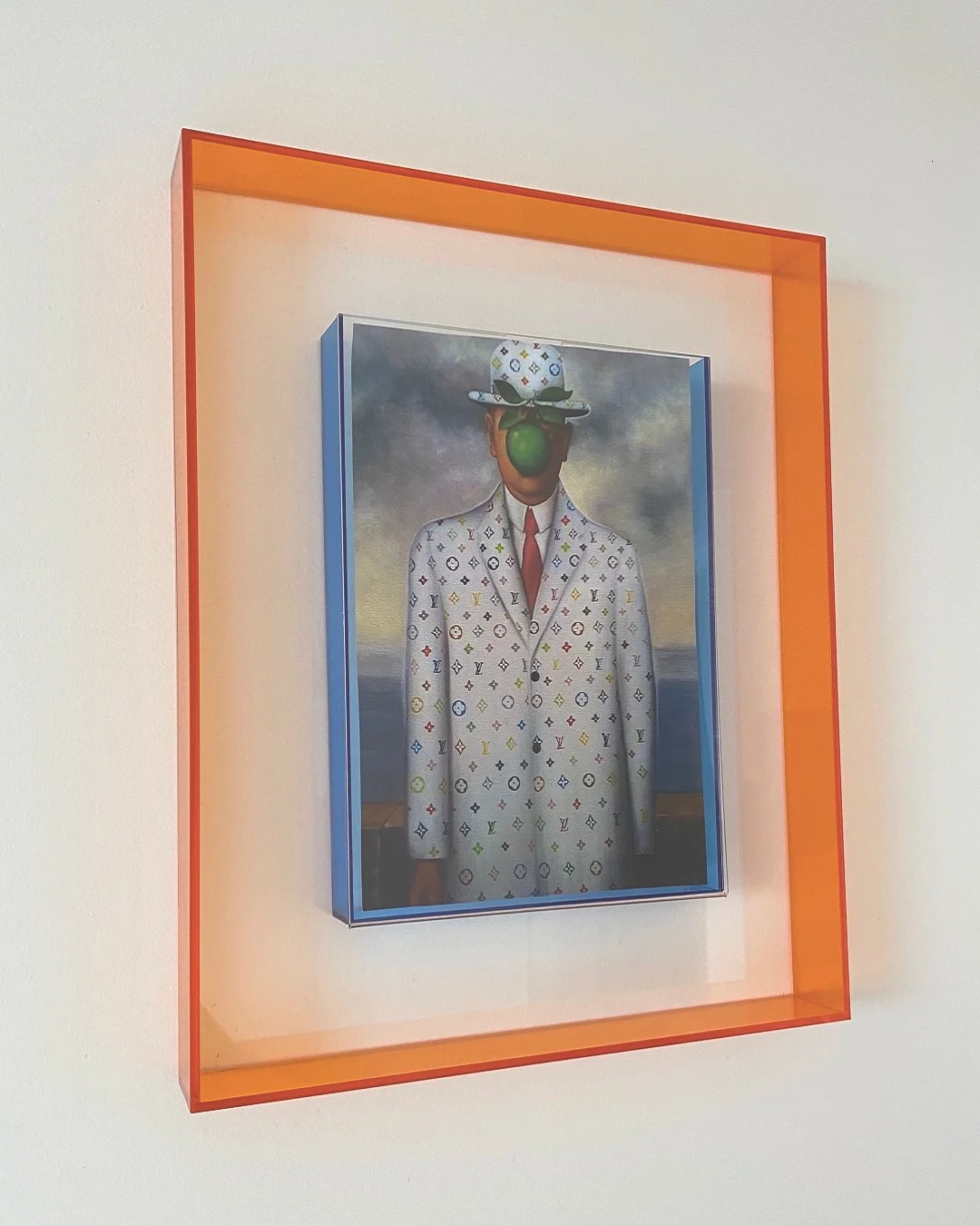 Japanese decorative frame orange