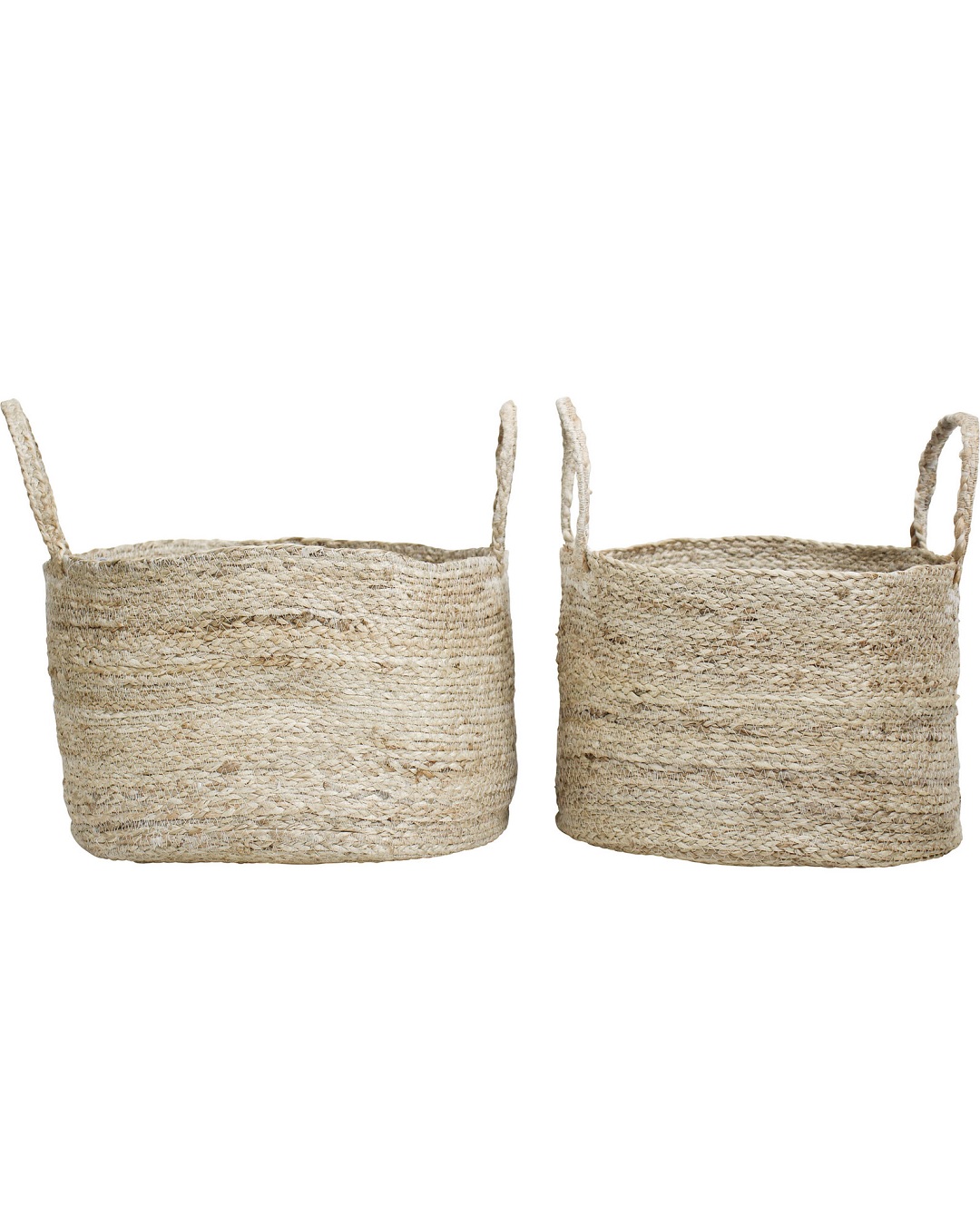 Jute storage baskets