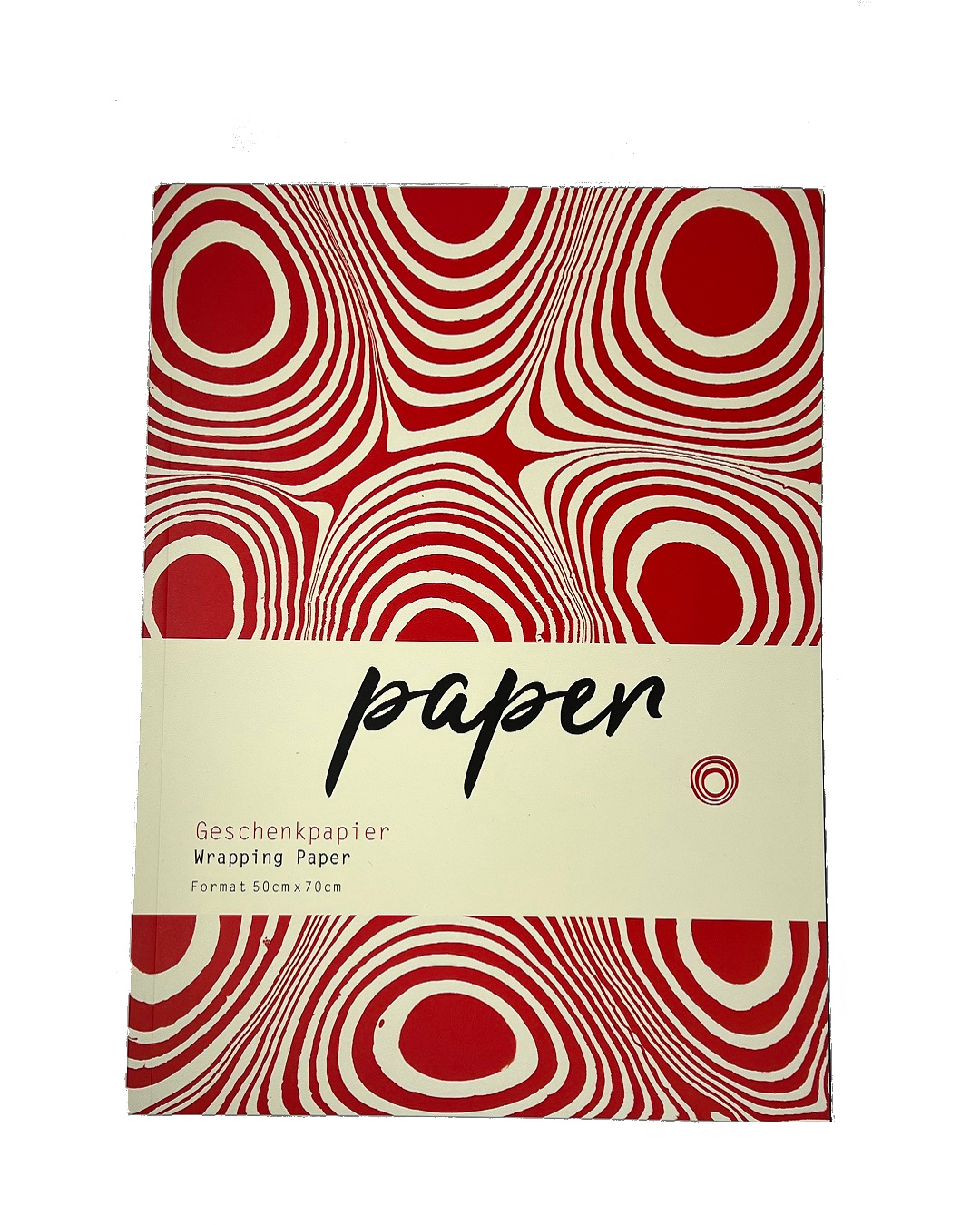 Kunstblib wrapping paper red and cream