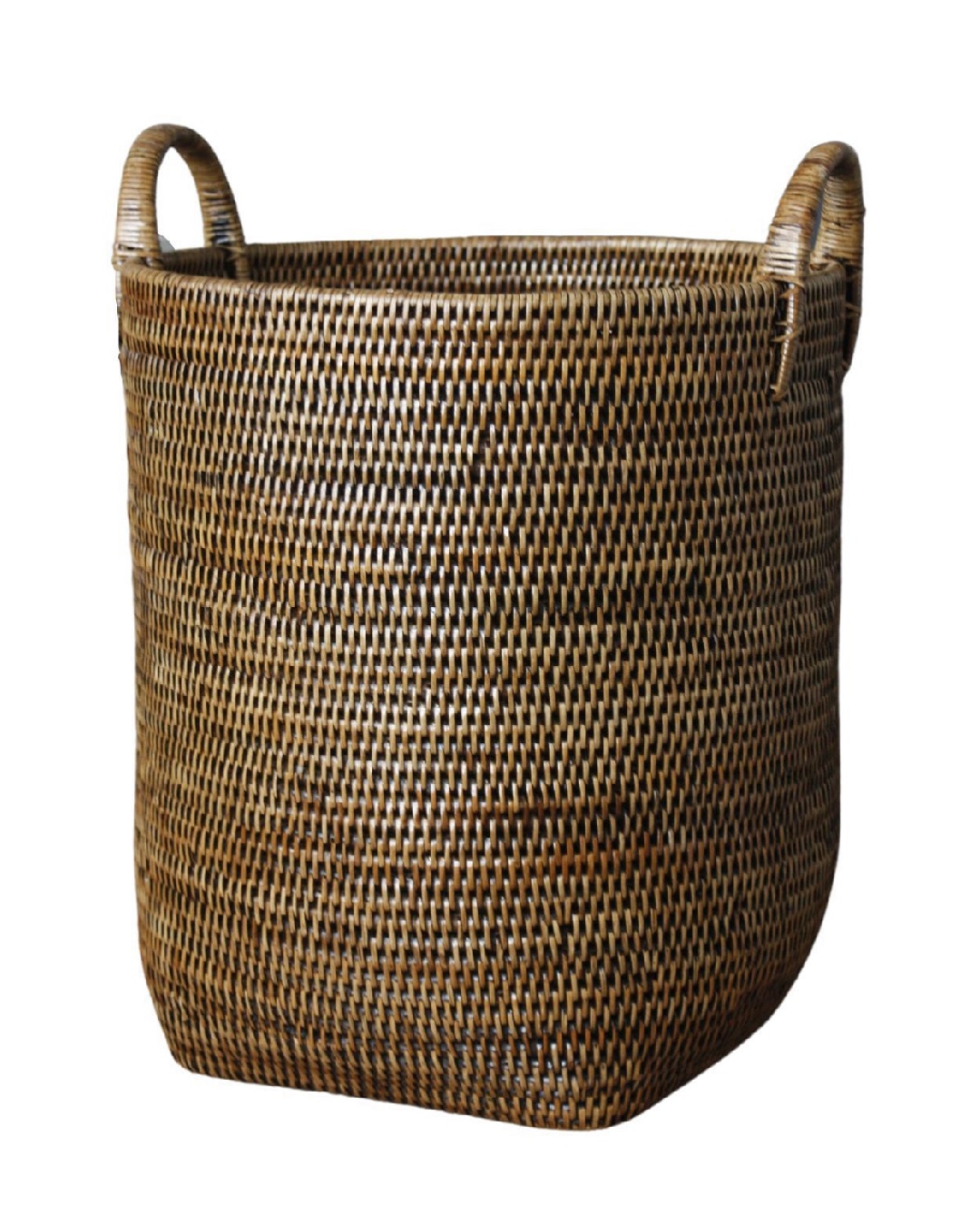 Rattan laundry basket large