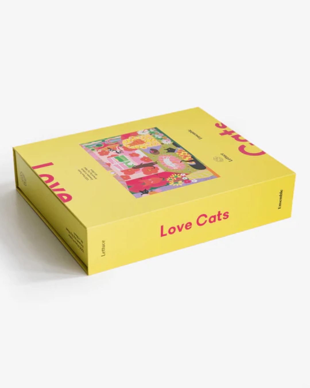 Cats puzzle in yellow box