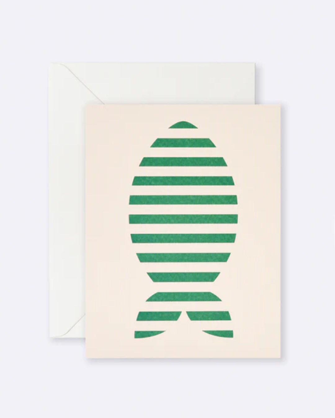 White card with green fish