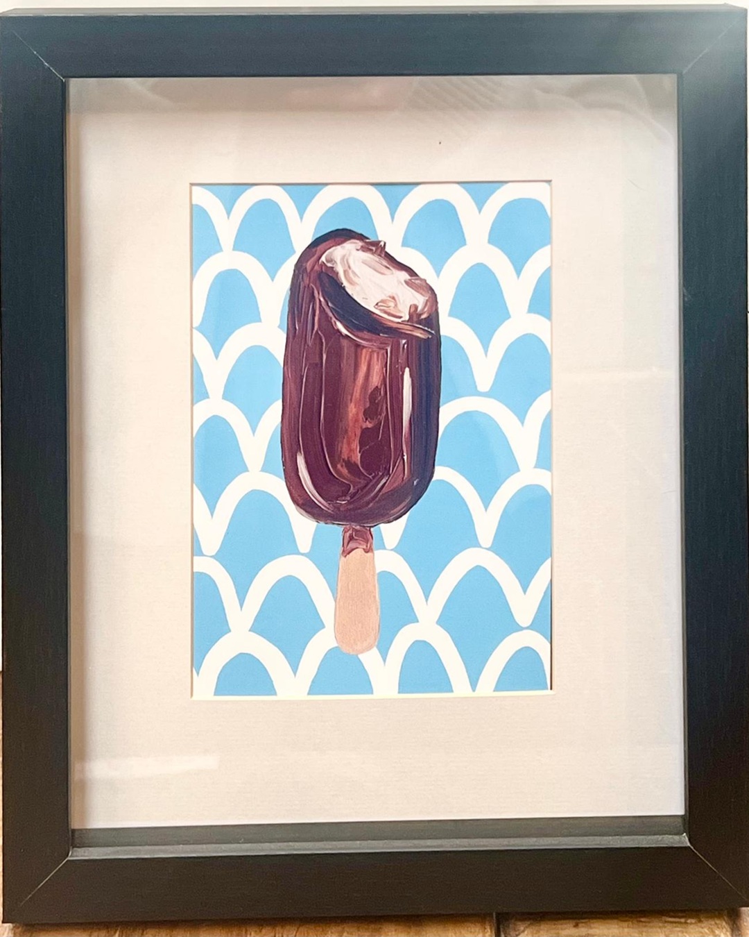 Magnum Ice Cream Print in a Black Frame
