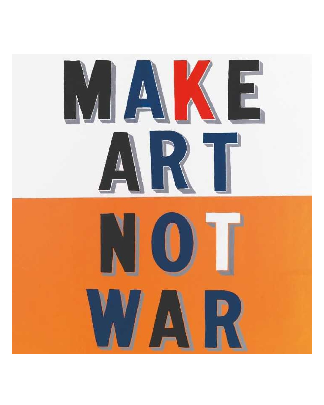 Make art not war card
