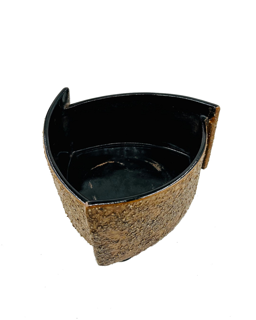 Mid century angular footed bowl