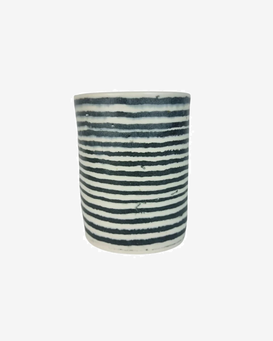 Black stripe ceramic cutlery holder