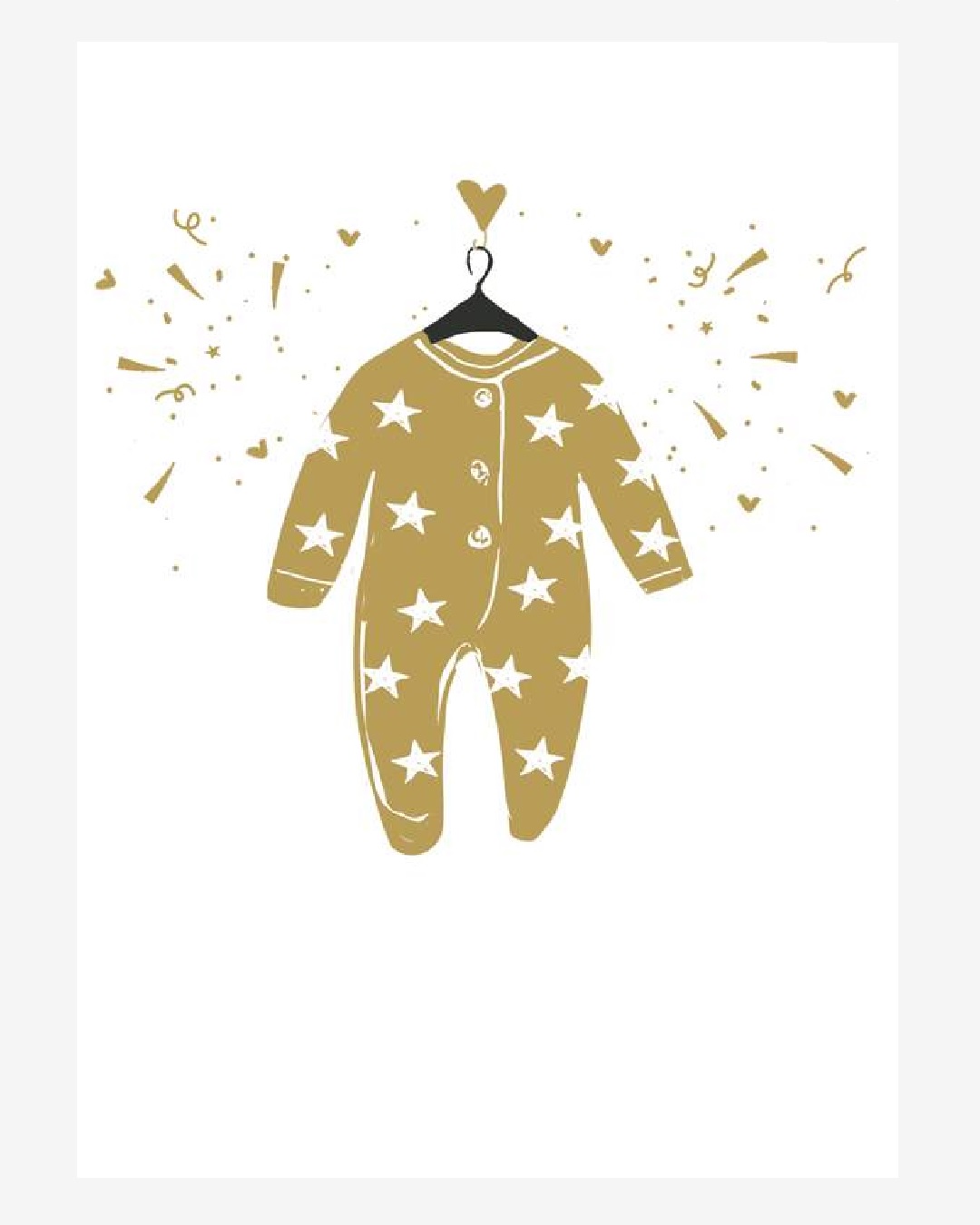 Baby jumpsuit card
