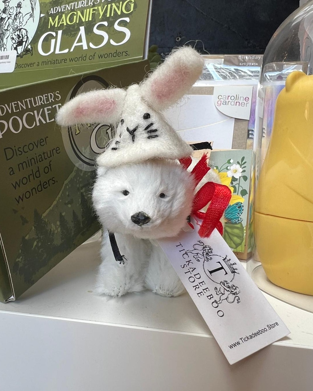 Decoration Polar Bear with Bunny Hat