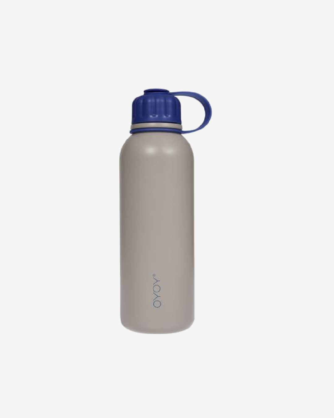 Grey and blue drink bottle