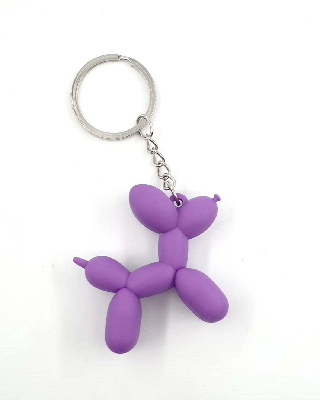 Purple balloon dog keyring