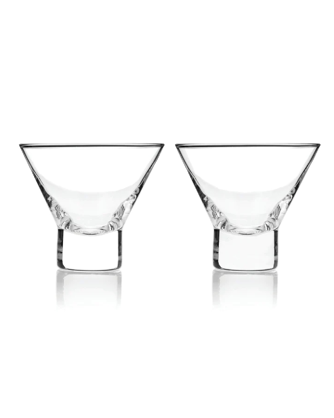Raye stemless martini glass