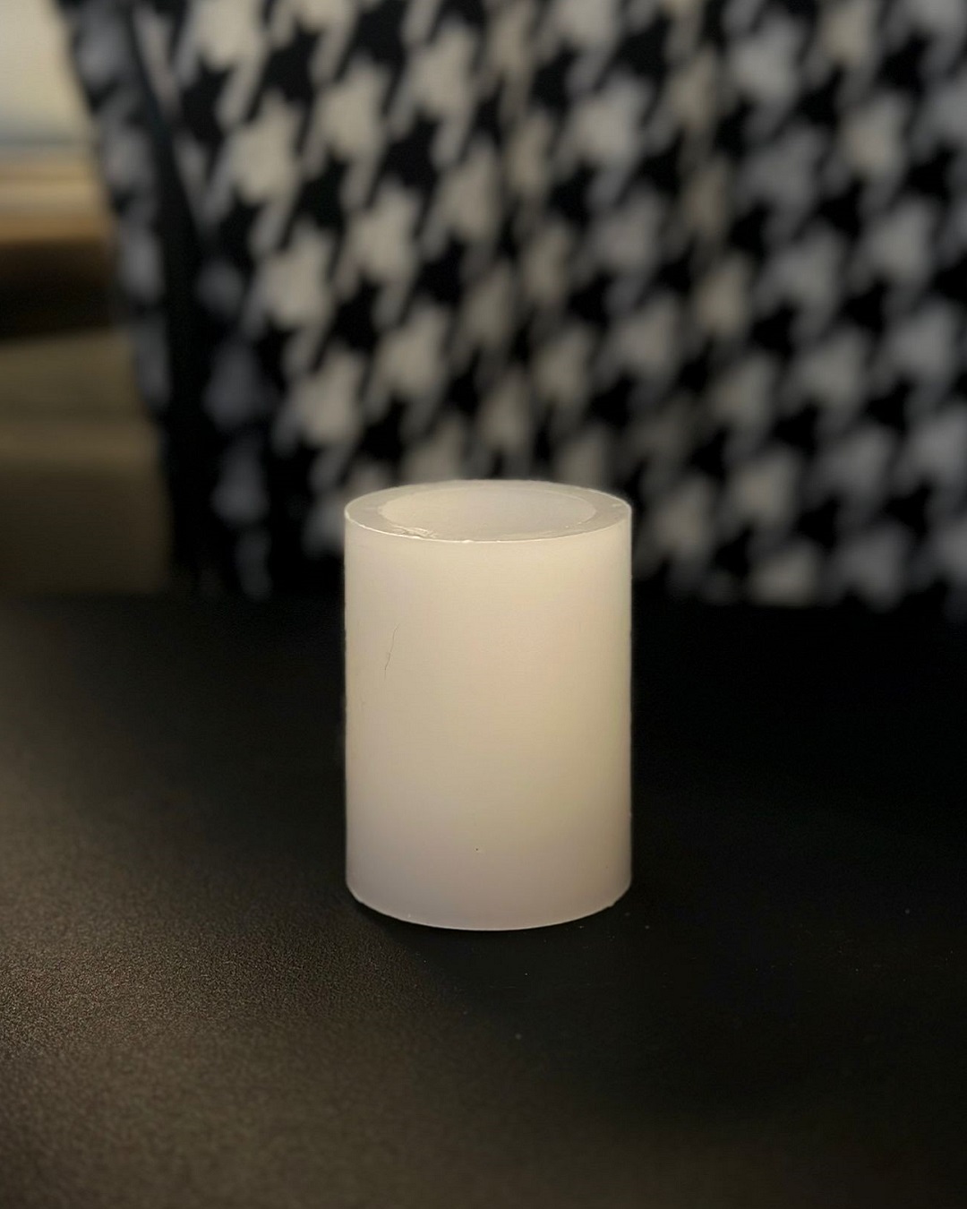 Real Wax LED candle on table