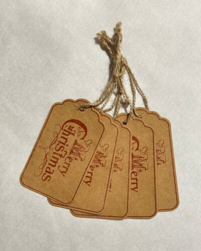 Merry Christmas Prezzy Tags Card