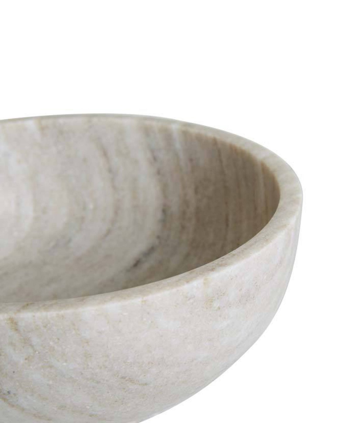 Ridge goblet bowl in beige