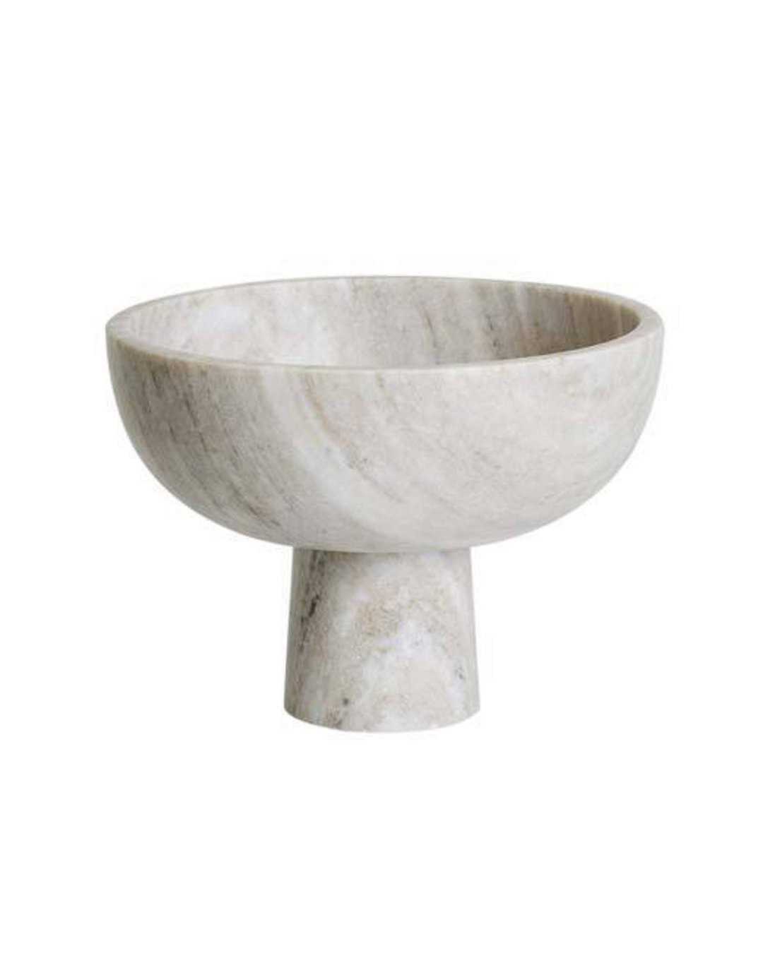 Ridge goblet bowl in beige