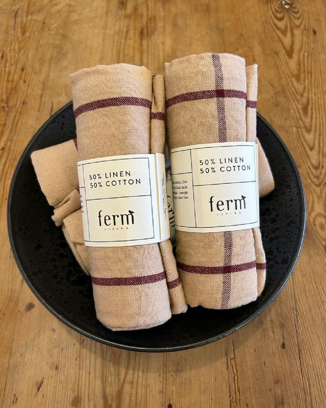 Hale Tea Towel Rose Rust By Ferm