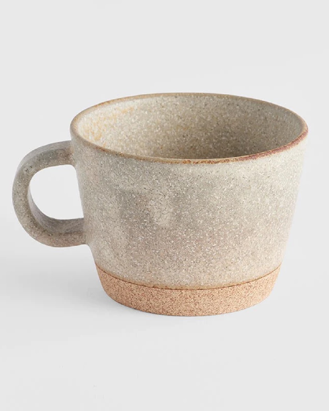 Sandy grey mug with handle