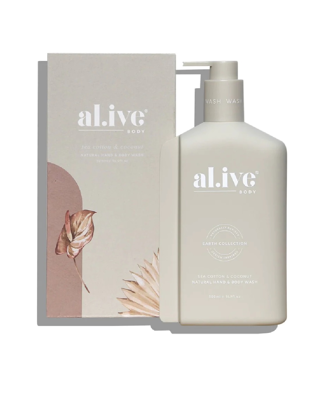 Sea cotton and coconut al.ive body hand and body wash