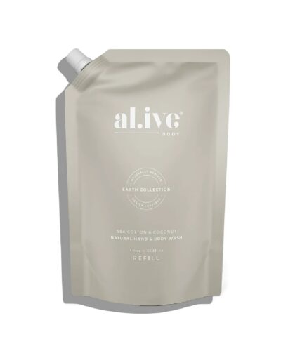 Al.ive Sea Cotton and Coconut Natural Hand and Body Wash Refill
