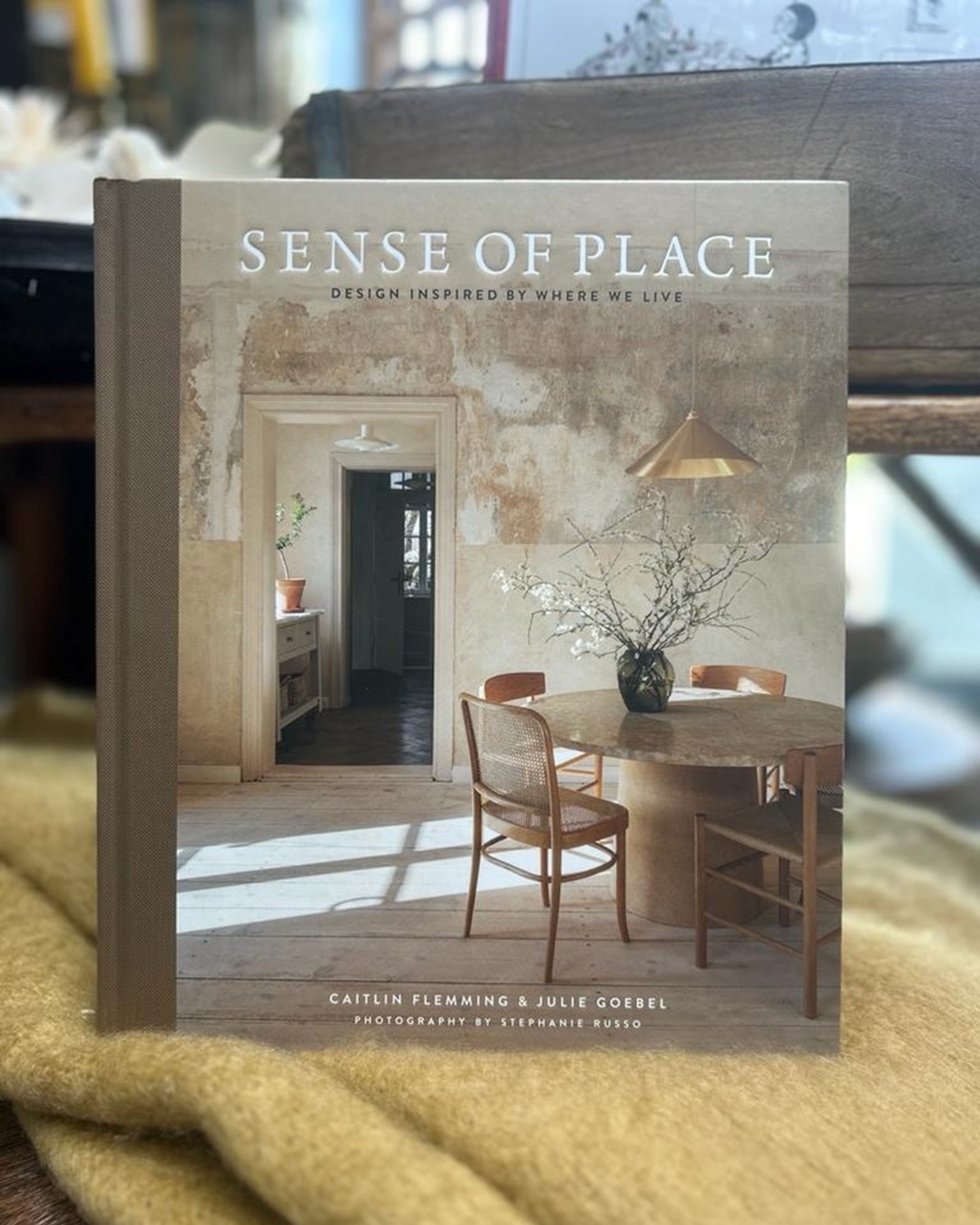 Sense of place hardcover design book on blanket