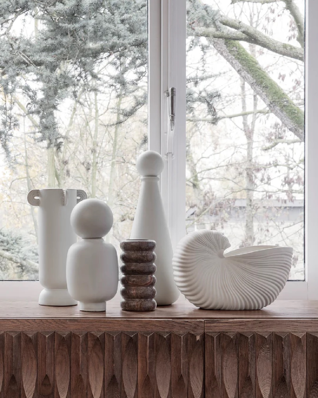 Shell Pot Off White By Ferm
