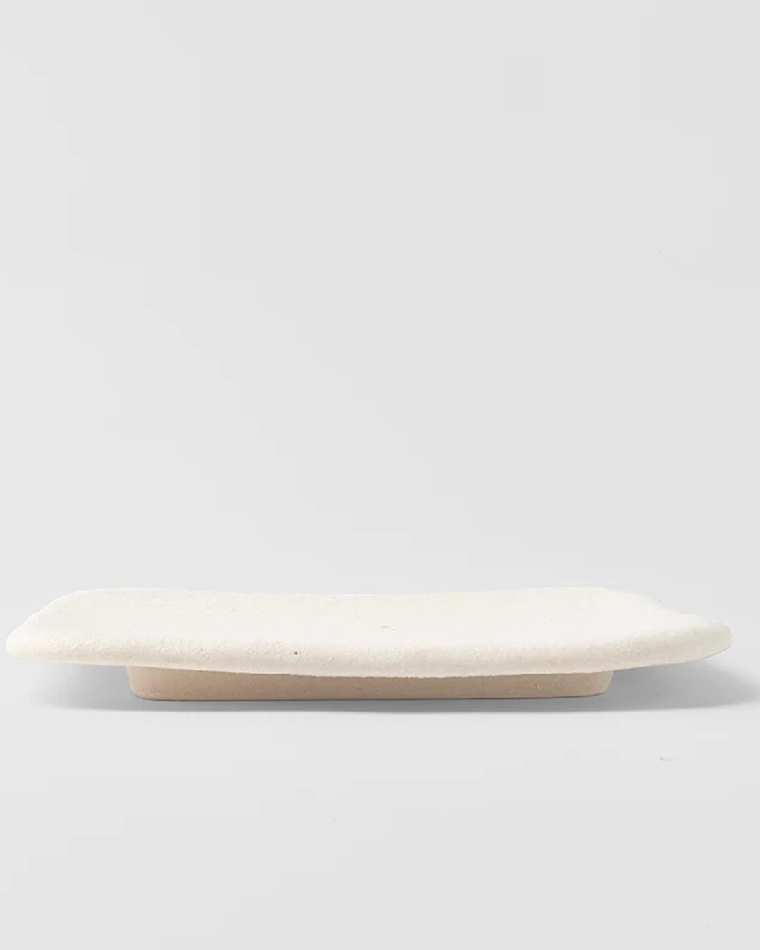 Shell white square slab or sushi plate