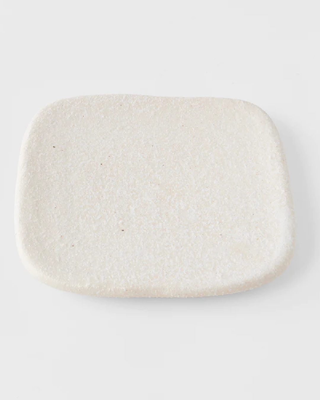 Shell white square slab or sushi plate