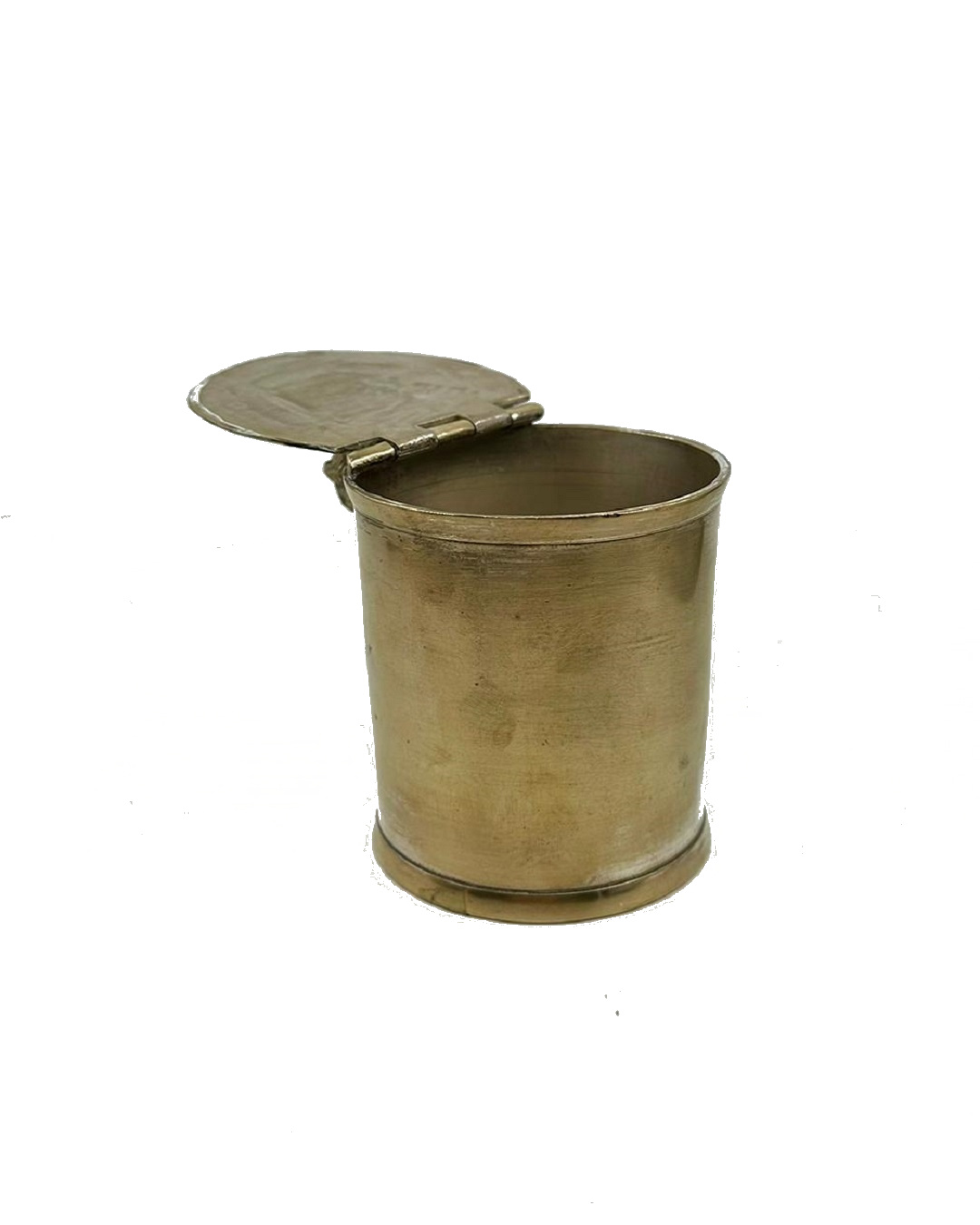 Silverplate hinged lid container