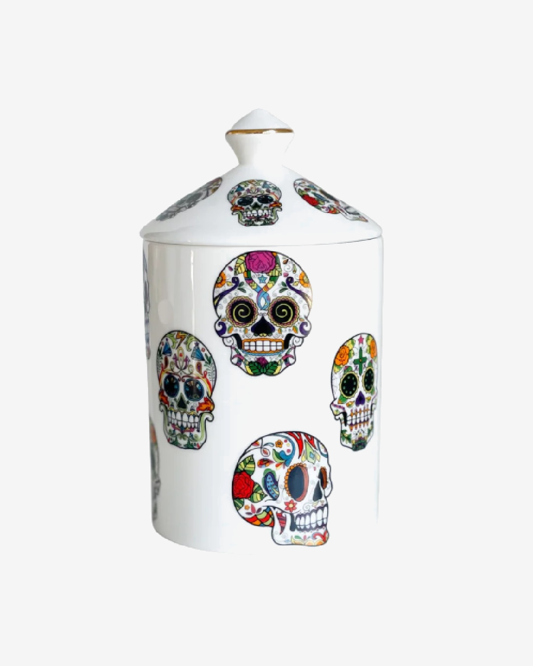 Skull candle jar