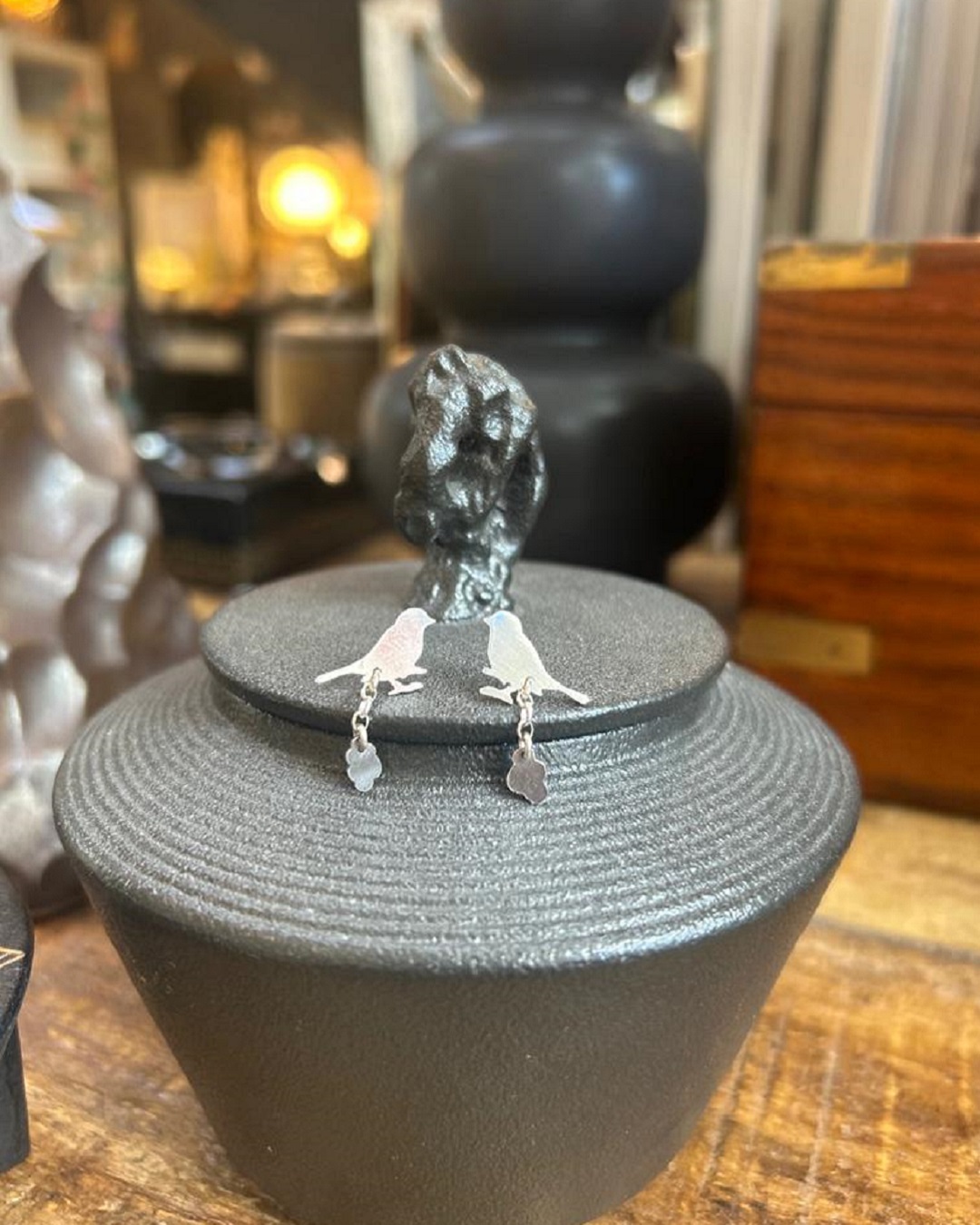 Sparrow and fart earrings