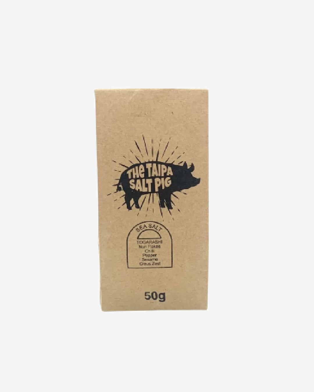The Taipa Salt Pig Togarashi sea salt bag