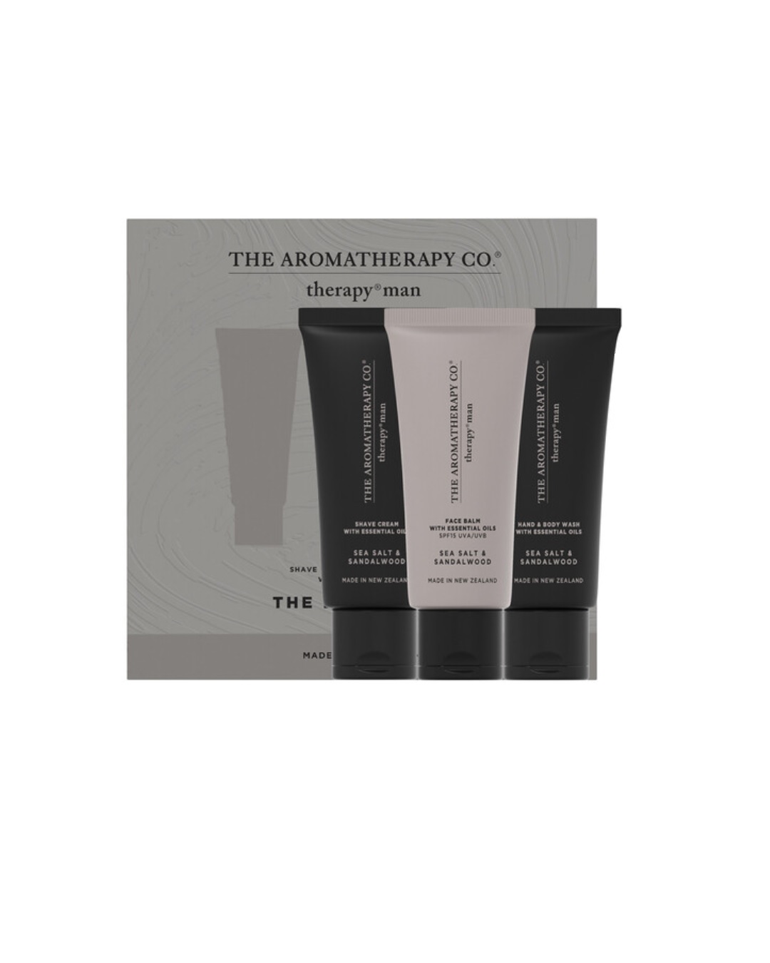 Therapy man essentials trio gift set in sandalwood and sea salt