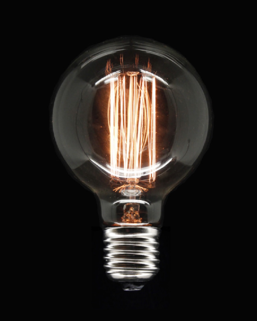 Tungsten filament squirrel cage bulb