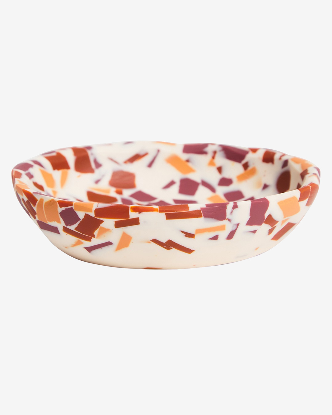 Red and orange terrazzo mini bowl