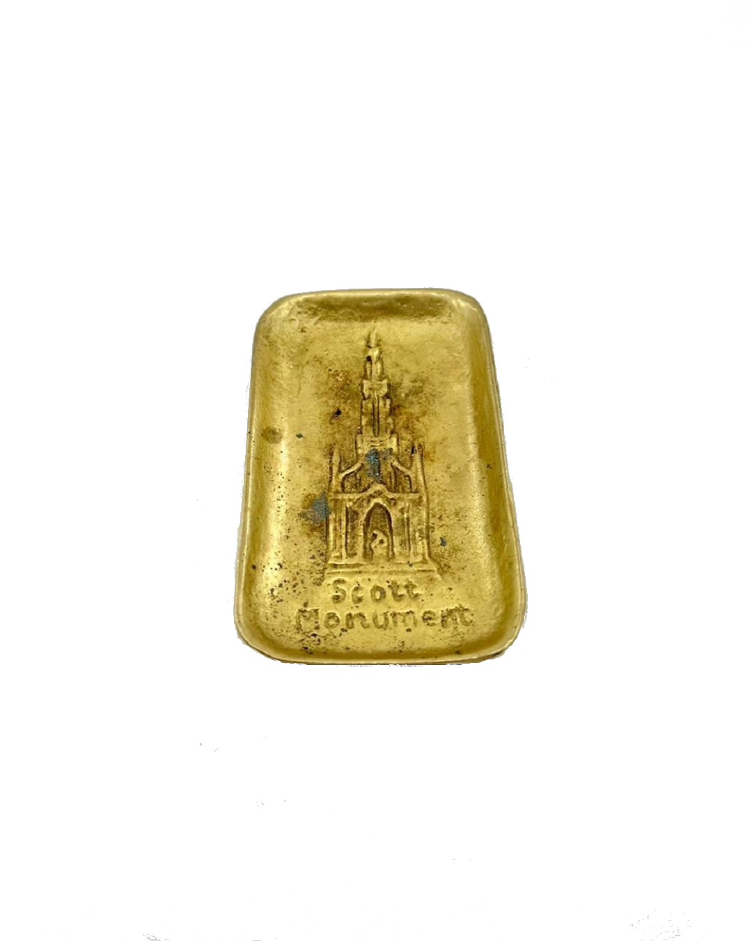 Vintage brass scott monument decorative piece