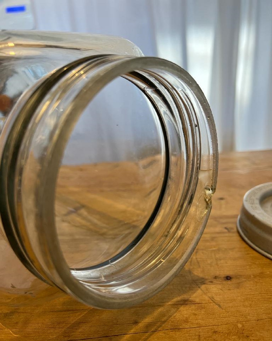 Vintage glass jar