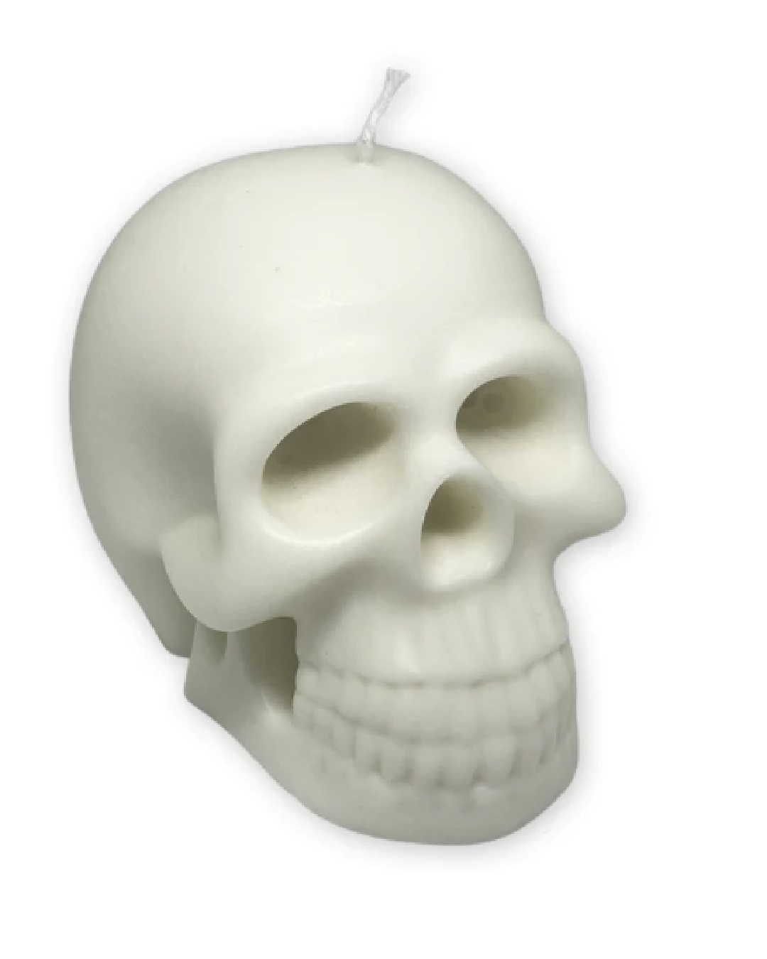 White skull candle