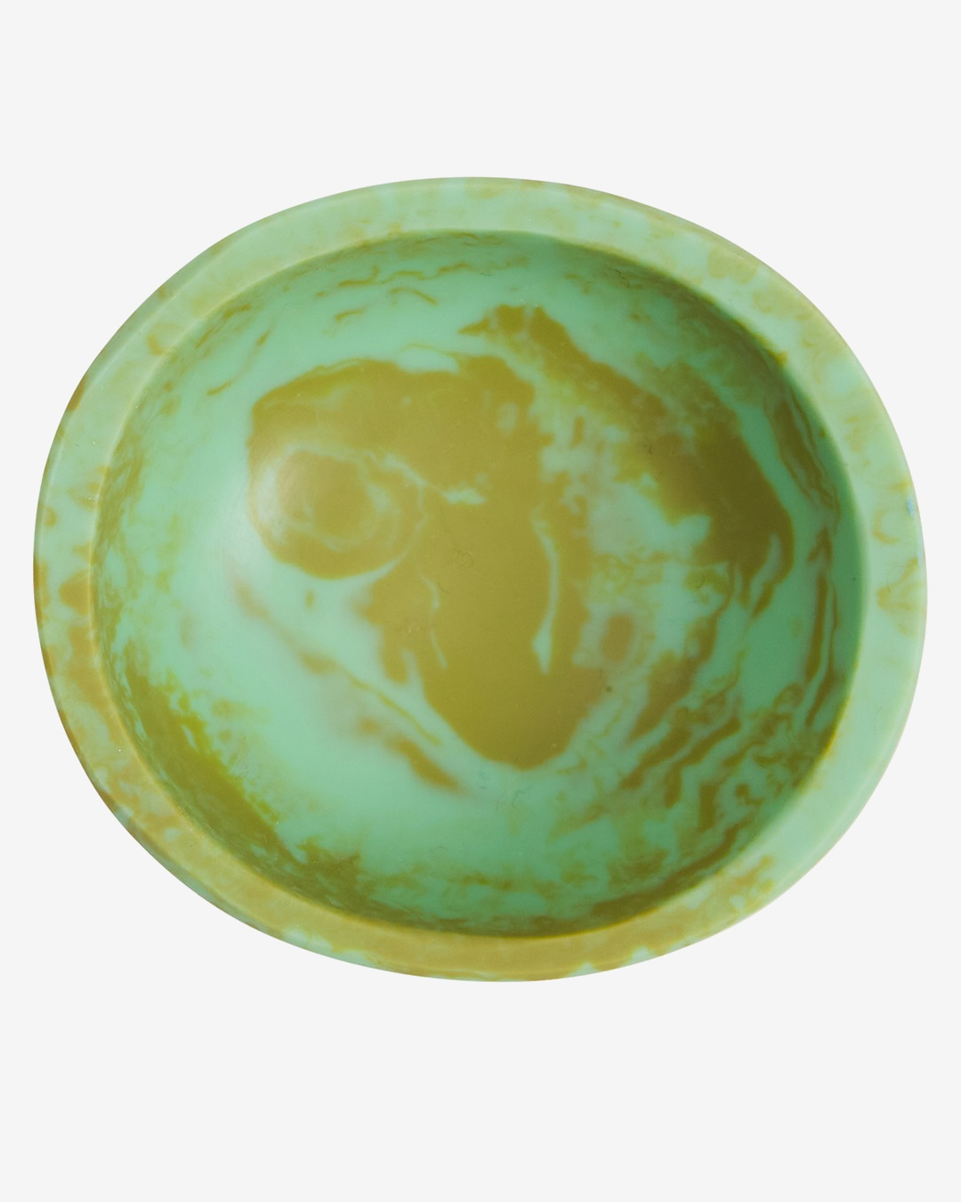 Artichoke green bowl birds eye view