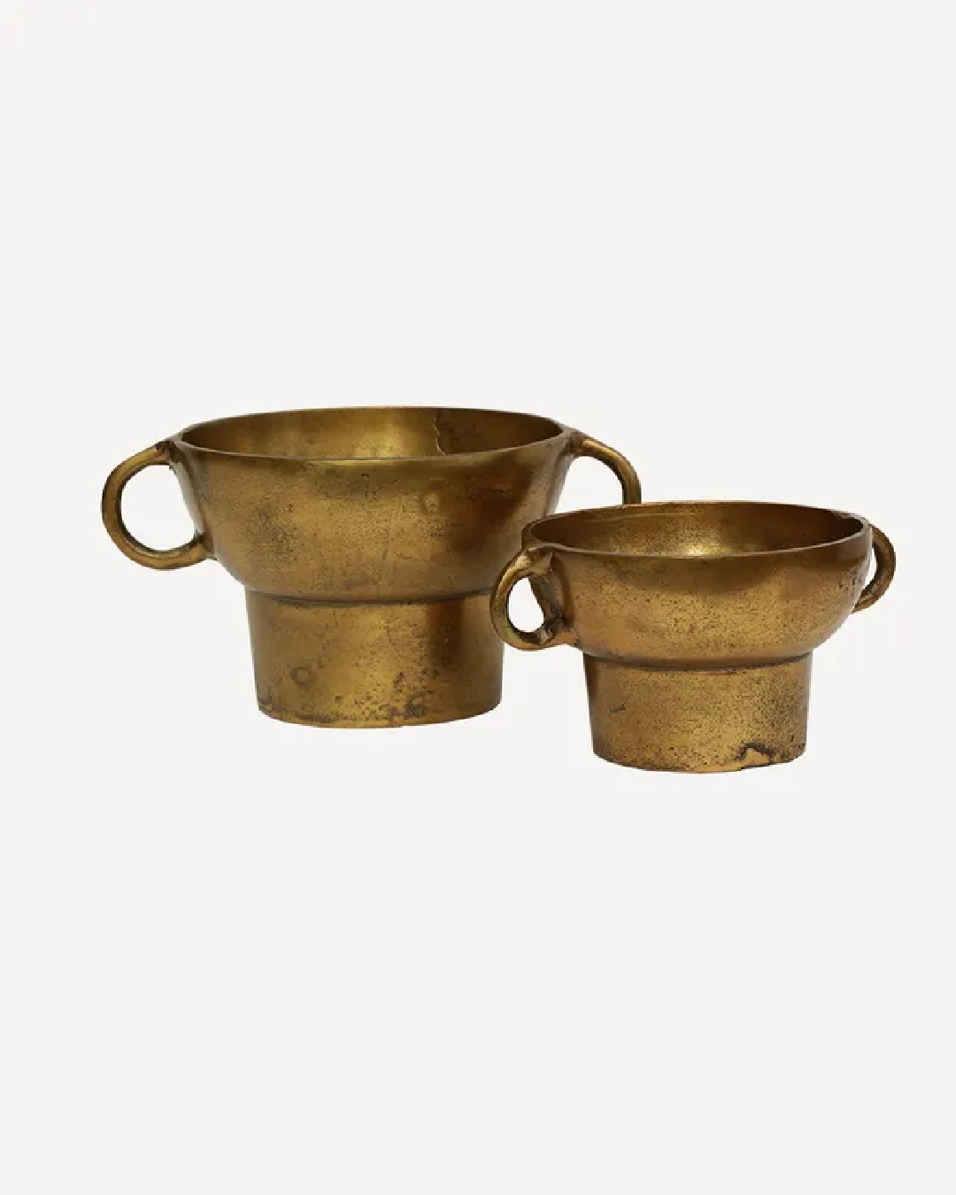 Cairo urn with handles small and large gold