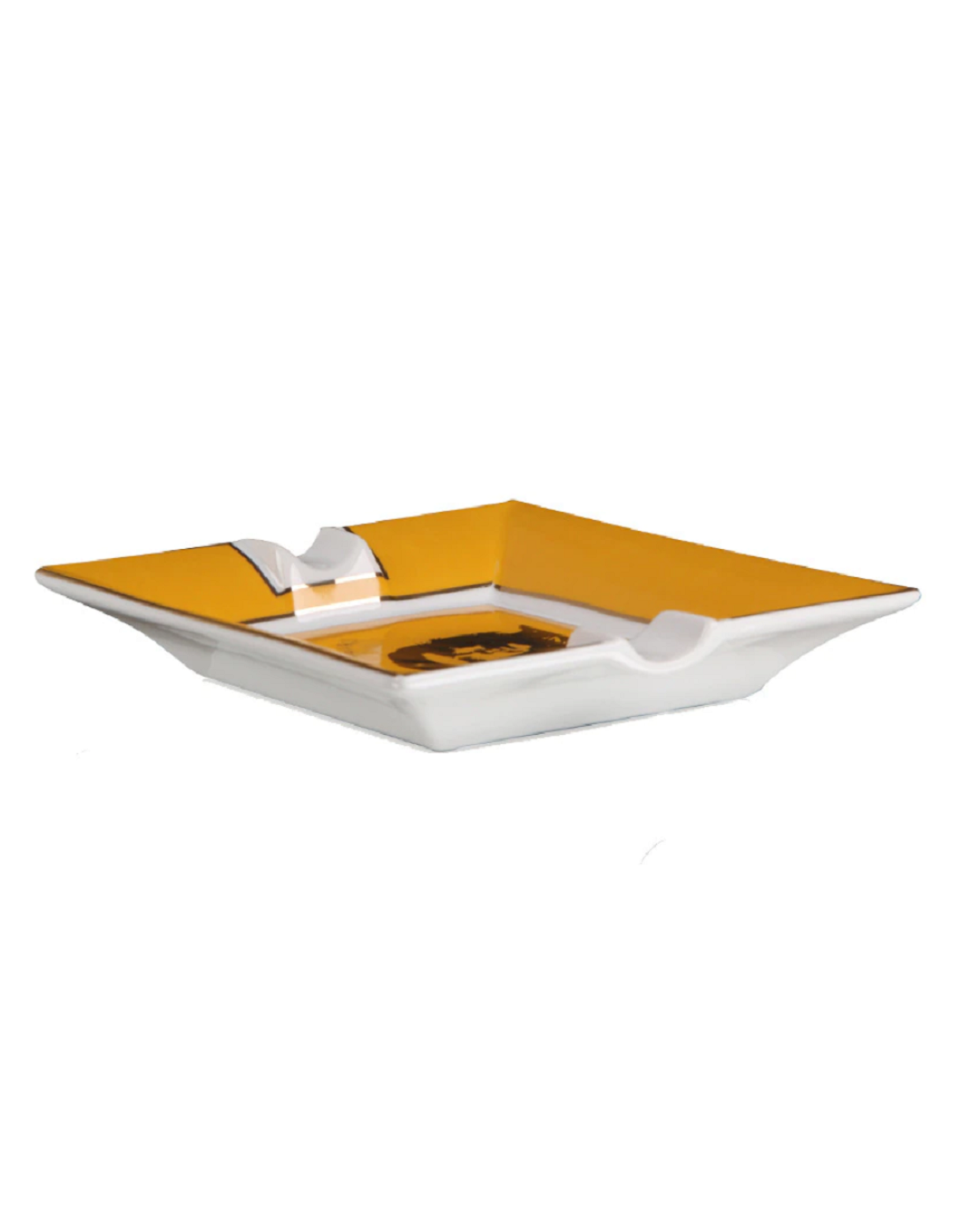 Yellow Havana cigar ashtray