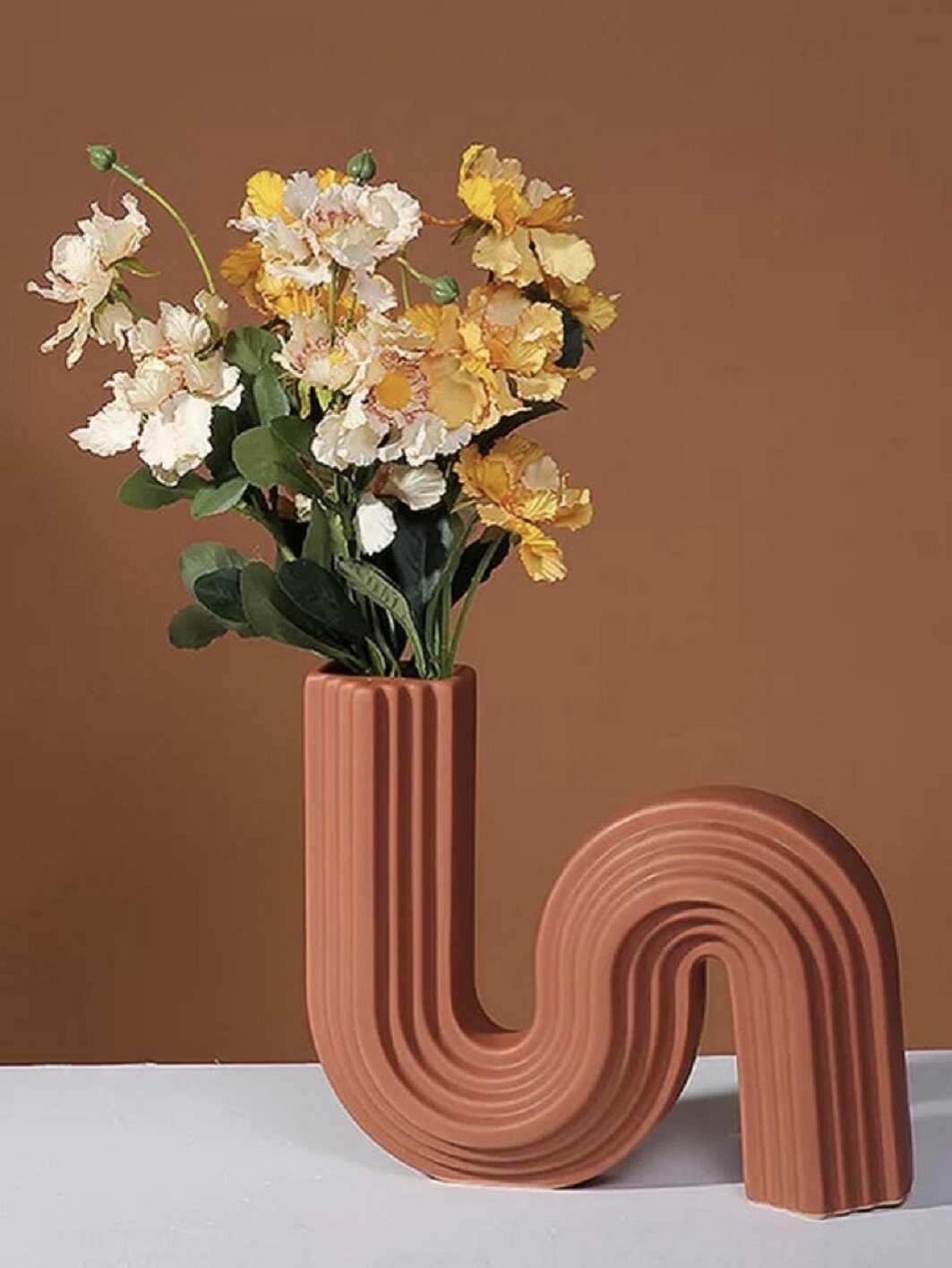 Modern geometric brick Vase