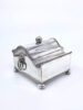 Antique Sheffield Plate Casket Form Inkwell Desk set